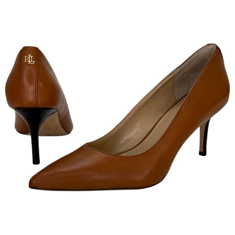 Lauren Ralph Lauren Lanette Tan Leather Heels – Size 7M